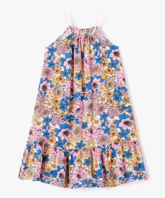 Robe fille ample et fluide à motifs vue3 - GEMO (ENFANT) - GEMO