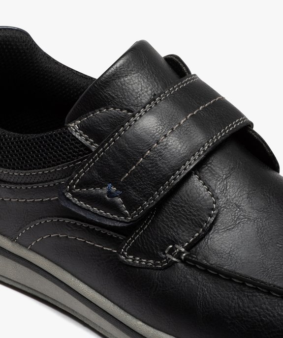 Chaussures confort esprit bateau à scratch homme - G'Flex vue6 - G'FLEX - GEMO
