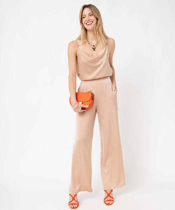 Débardeur en satin à col bénitier femme vue5 - GEMO(FEMME PAP) - GEMO