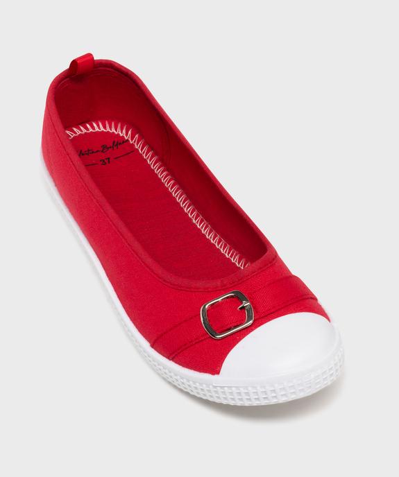 Ballerines en toile avec bout renforcé femme vue6 - FOLLOW ME - GEMO
