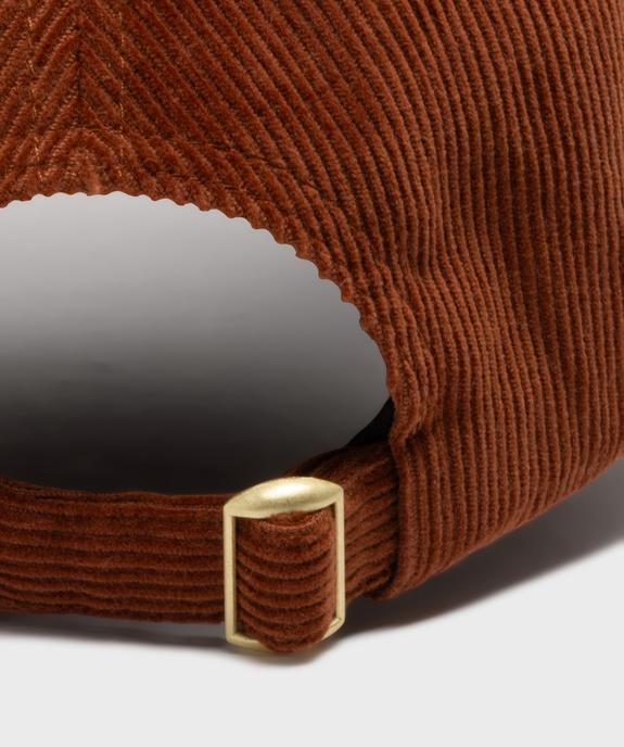 Casquette baseball en velours côtelée femme vue2 - GEMO (ACCESS) - GEMO