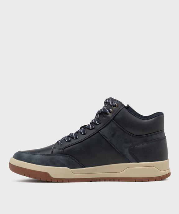 Baskets montantes avec lacets et zip homme - Lee Cooper vue4 - LEE COOPER - GEMO