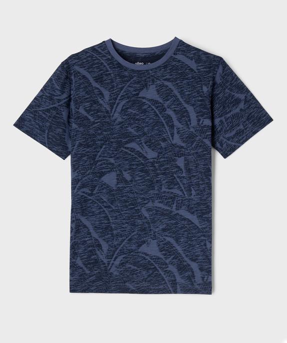 Tee-shirt imprimé feuillage garçon vue1 - GEMO 4G GARCON - GEMO