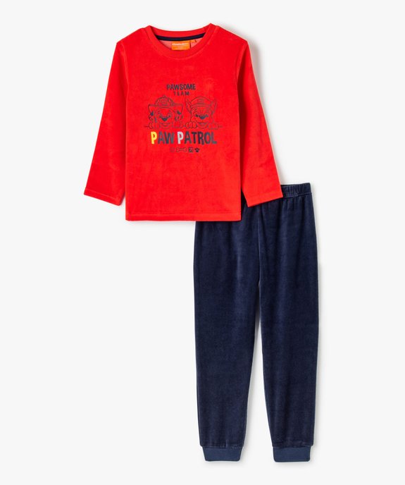 Pyjama garçon en velours avec motif - Pat Patrouille vue1 - PAT PATROUILLE - GEMO