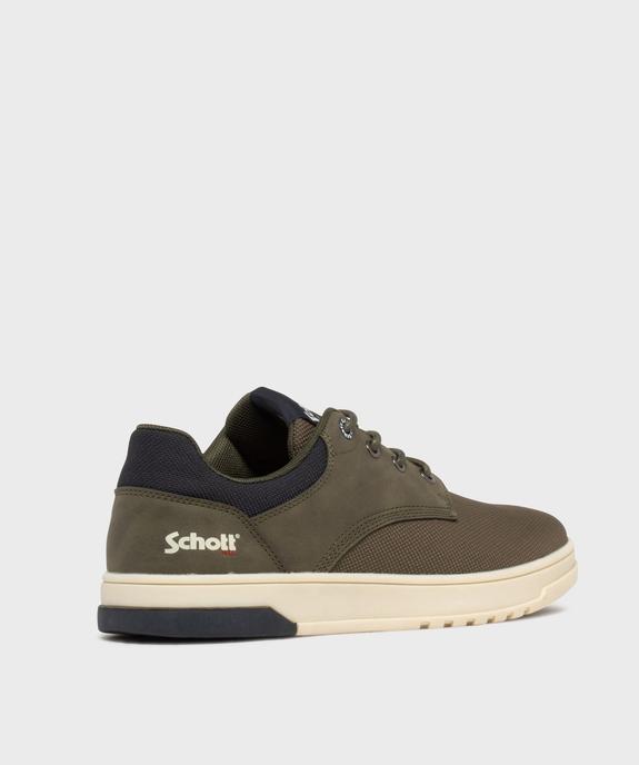Baskets basses en toile texturé homme - Schott vue4 - SCHOTT - GEMO