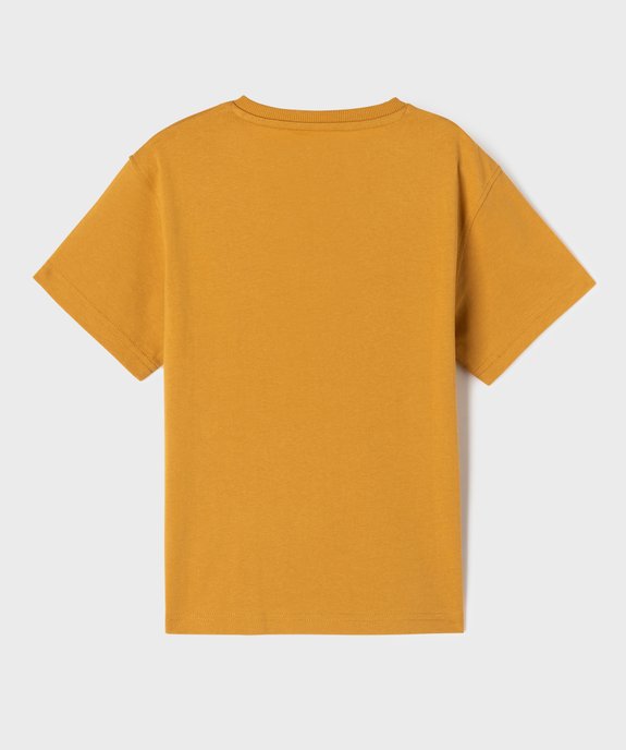 Tee-shirt uni col tunisien garçon vue4 - GEMO (ENFANT) - GEMO
