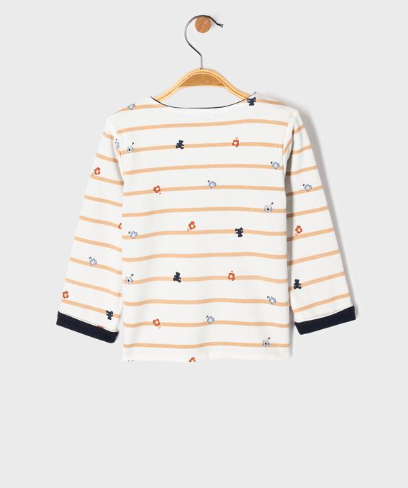 Tee-shirt manches longues réversible bébé fille - LuluCastagnette vue4 - LULU CASTAGNETTE GEMO FOR GOOD - GEMO