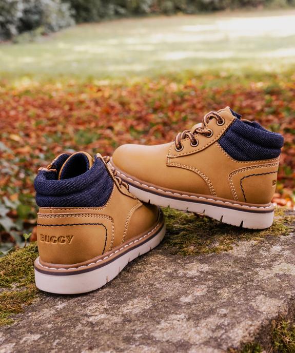 Chaussures montantes à lacets et zip bébé garçon vue6 - BUGGY - GEMO