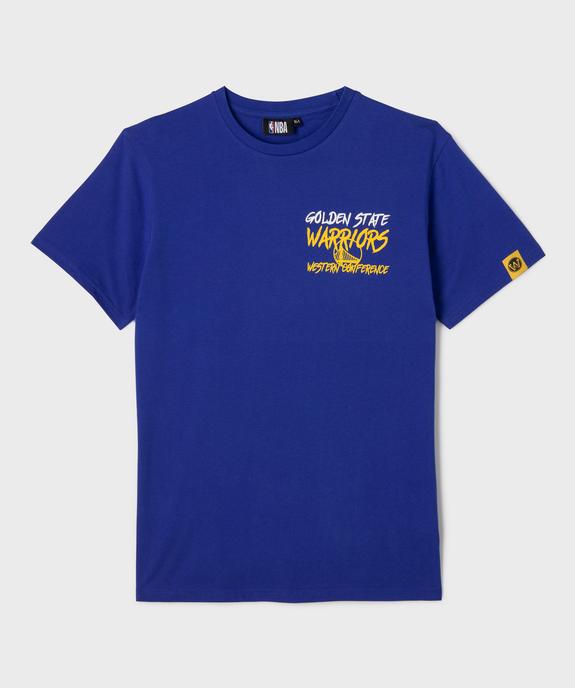 Tee-shirt manches courtes inscription Warriors Golden State enfant - NBA vue2 - NBA - GEMO