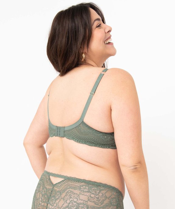 Soutien-gorge grande taille emboitant en dentelle avec bonnets paddés vue2 - GEMO(HOMWR FEM) - GEMO