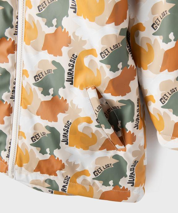 Manteau imperméable à capuche et doublure chaude avec imprimé animé garçon vue5 - GEMO (ENFANT) - GEMO