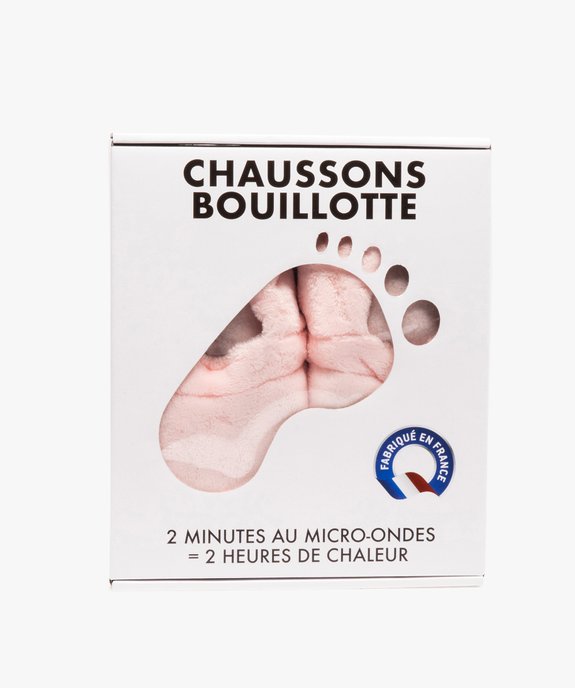 Chaussons bouillotte à chauffer au micro-ondes  vue1 - GEMO - GEMO