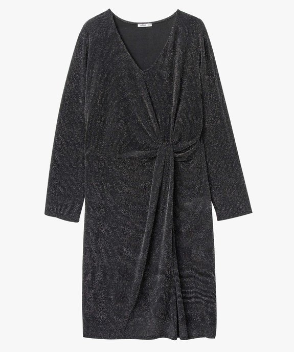 Robe femme grande taille pailletée à effet drapée vue5 - GEMO (G TAILLE) - GEMO