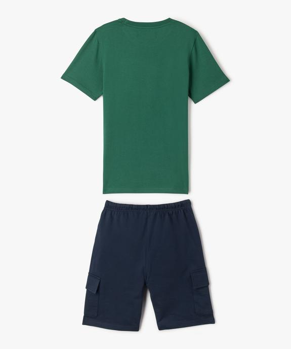 Pyjashort à poches cargo garçon - Camps United vue4 - CAMPS - GEMO