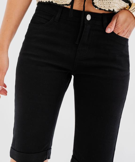 Bermuda slim en coton extensible femme vue12 - GEMO 4G FEMME - GEMO