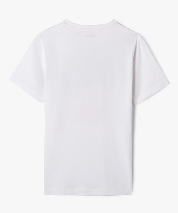 Tee-shirt en coton à manches courtes garçon vue3 - GEMO 4G GARCON - GEMO