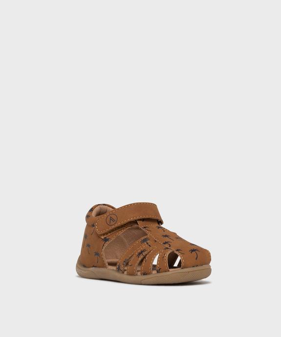Sandales à scratch à motifs palmiers bébé garçon - Alma vue2 - ALMA - GEMO