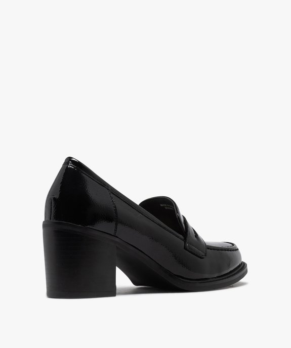 Mocassins vernis à talon femme vue5 - FOLLOW ME - GEMO
