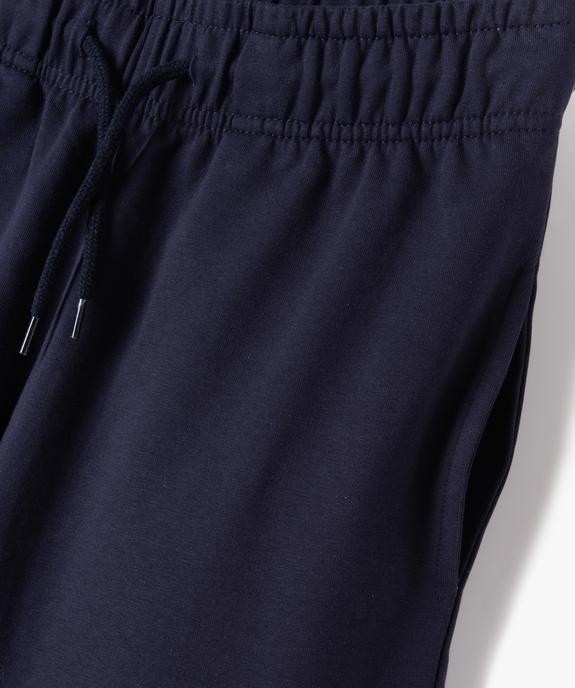 Bermuda en maille unie à taille élastiquée garçon vue2 - GEMO (JUNIOR) - GEMO