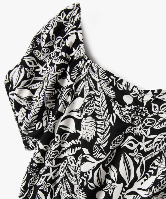 Combinaison pantalon à manches courtes avec col modulable fille vue3 - GEMO 4G FILLE - GEMO