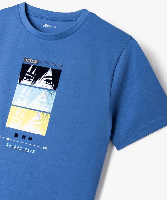 Tee-shirt imprimé graphique garçon vue2 - GEMO (JUNIOR) - GEMO