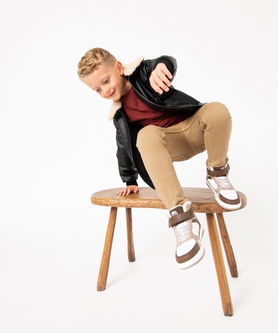 Pantalon chino slim 5 poches garçon vue5 - GEMO (ENFANT) - GEMO