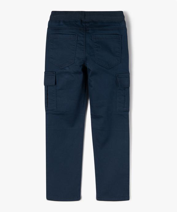 Pantalon multipoches en matière résistante garçon vue3 - GEMO 4G GARCON - GEMO