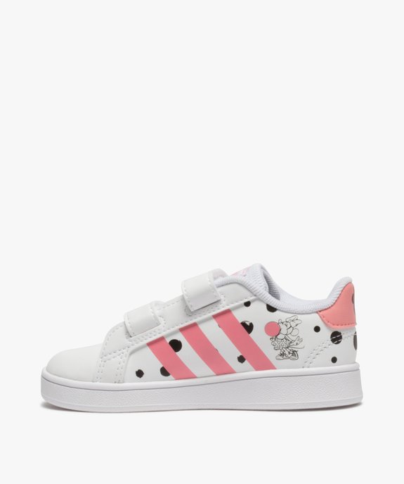 Tennis fille à scratch imprimées Minnie - Adidas vue3 - ADIDAS - GEMO