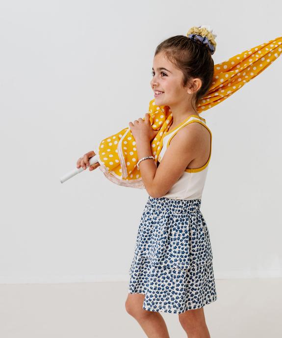 Jupe en maille à volant et taille élastique fille vue1 - GEMO (ENFANT) - GEMO