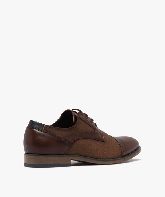 Derbies bimatières à lacets ronds homme  vue4 - GEMO(URBAIN) - GEMO