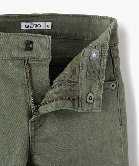 Pantalon chino slim 5 poches garçon vue2 - GEMO (ENFANT) - GEMO