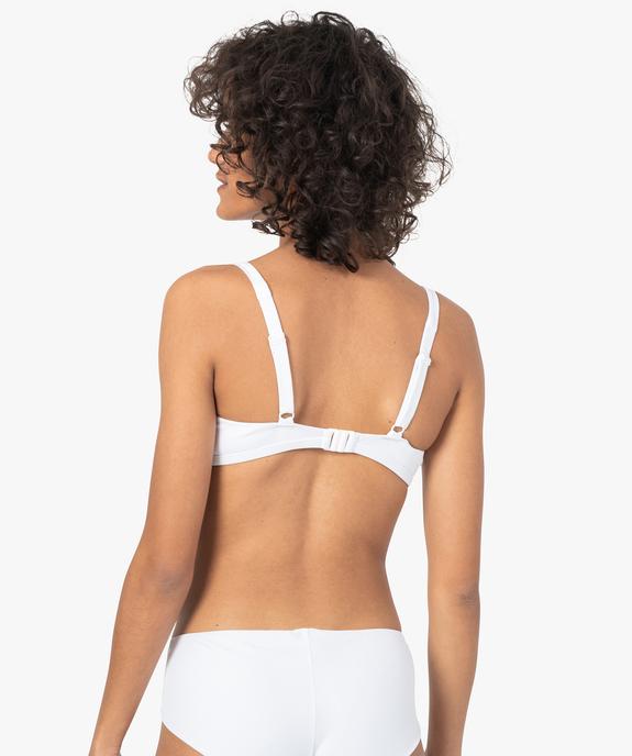 Haut de maillot de bain femme forme brassière  vue2 - GEMO 4G FEMME - GEMO