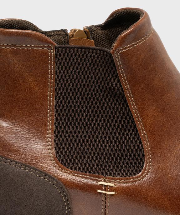 Chelsea boots zippées homme vue7 - MARIO BALDANO - GEMO