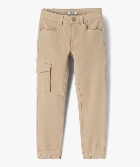 Pantalon cargo bas resserré garçon vue1 - GEMO (ENFANT) - GEMO