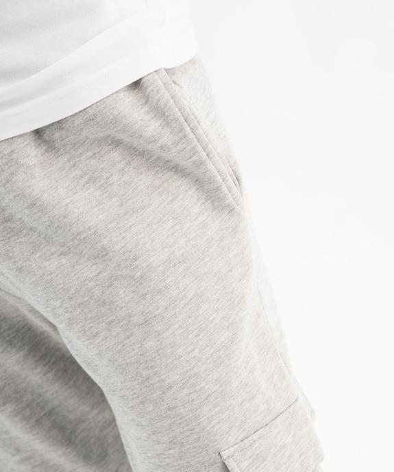 Pantalon de jogging en molleton douillet coupe cargo homme - Roadsign vue6 - ROADSIGN D - GEMO