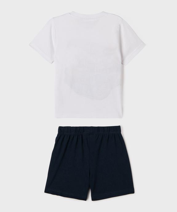 Pyjashort en coton imprimé garçon - HotWheels vue3 - HOT WHEELS - GEMO