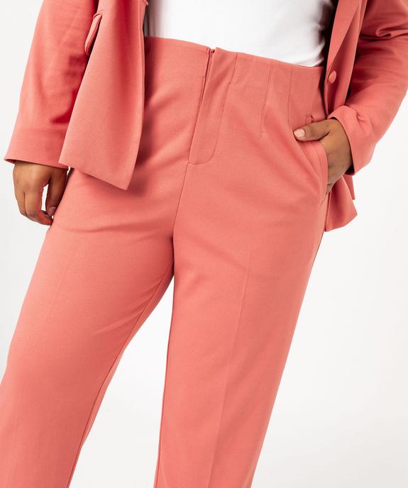 Pantalon fluide coupe carotte femme grande taille vue5 - GEMO (G TAILLE) - GEMO