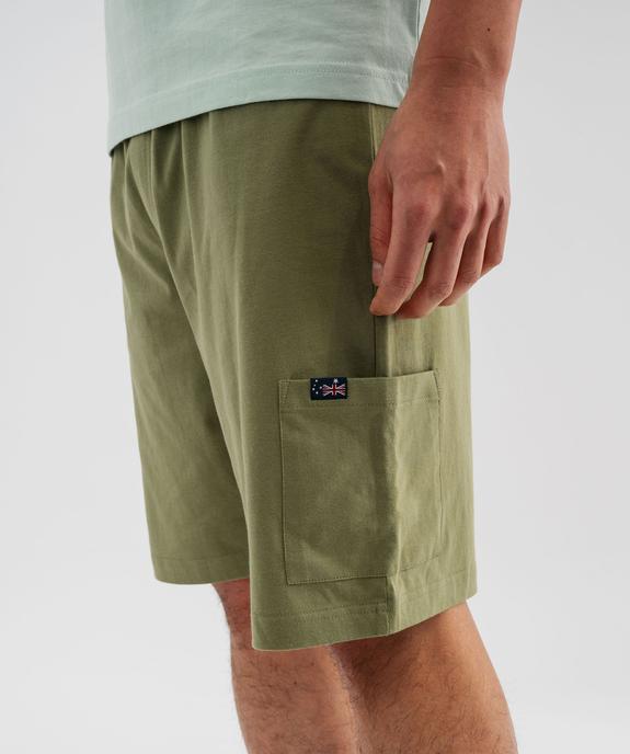 Pyjashort en jersey de coton imprimé homme - Roadsign vue5 - ROADSIGN GEMO FOR GOOD D - GEMO
