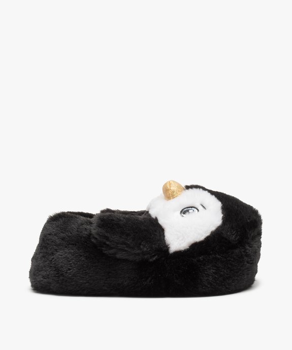 Chaussons fille 3D pingouin avec bec doré vue1 - GEMO (ENFANT) - GEMO