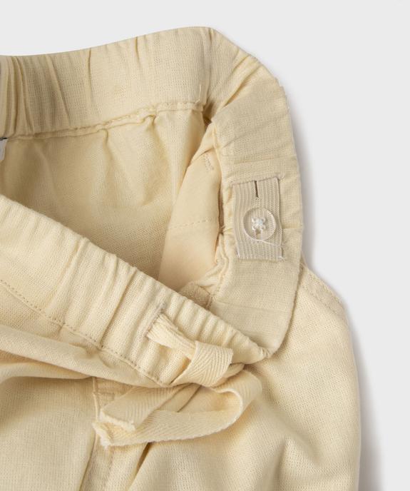 Pantalon chino taille ajustable garçon vue6 - GEMO (ENFANT) - GEMO