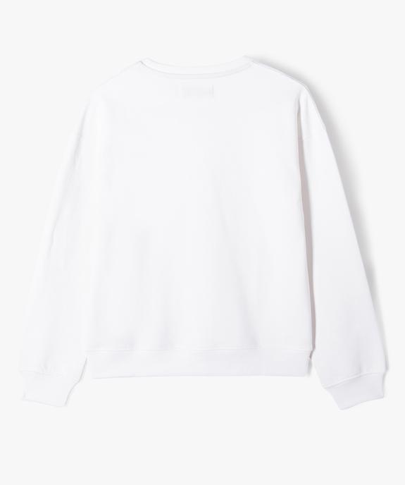 Sweat en molleton imprimé fille - Camps United vue3 - CAMPS - GEMO