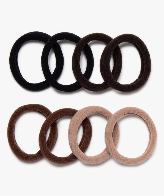 Élastiques à cheveux femme en mousse (lot de 8) vue1 - GEMO (ACCESS) - GEMO