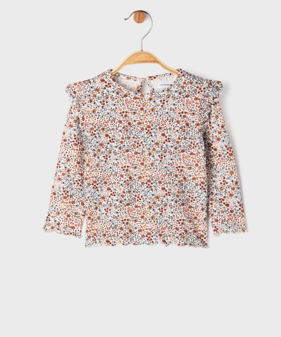 Ensemble 2 pièces bébé fille tee-shirt et salopette en jean - LuluCastagnette vue5 - LULUCASTAGNETTE - GEMO