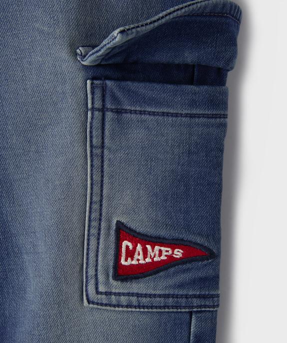 Jean jogger cargo avec taille élastique garçon - Camps United vue2 - CAMPS GEMO FOR GOOD - GEMO