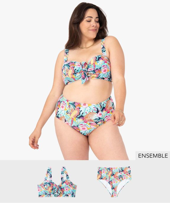 Ensemble maillot de bain 2 pièces femme grande taille - GEMO