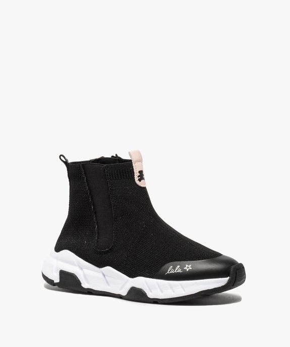 Baskets fille en forme de chaussettes - LuluCastagnette  vue2 - LULU CASTAGNETT - GEMO