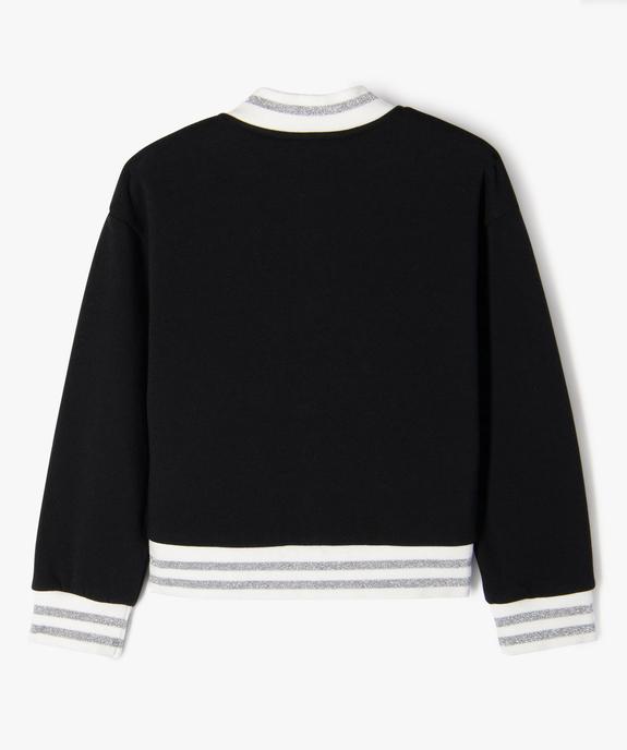 Blouson en molleton et fermeture pressionnée fille vue7 - GEMO (ENFANT) - GEMO