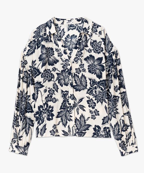 Chemise fluide à motifs femme vue4 - GEMO(FEMME PAP) - GEMO