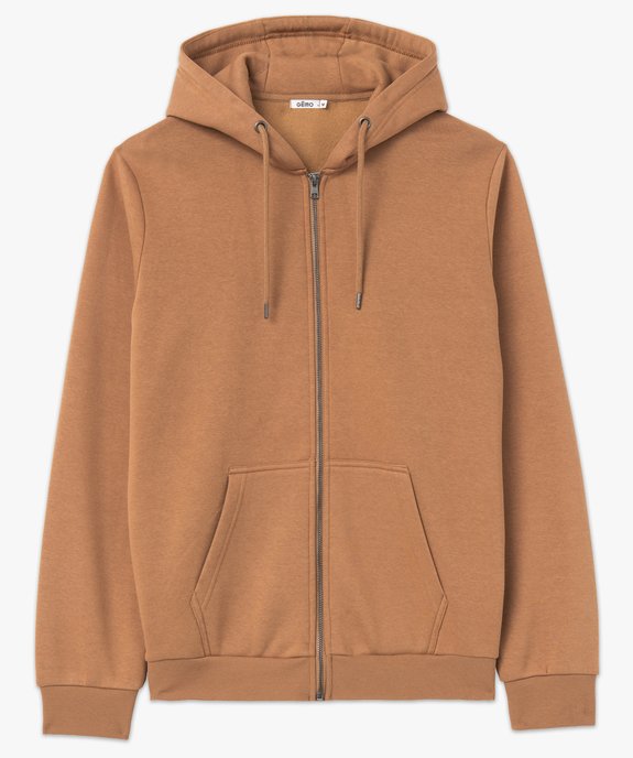 Sweat zippé à capuche homme vue4 - GEMO 4G HOMME - GEMO