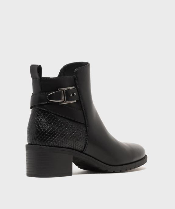 Boots à talon avec brides fantaisie sur la tige femme - Valentina Baldano vue4 - VALENTINA BALDA - GEMO